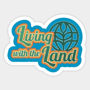 Living with the Land - Distressed Sticker